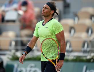 Rafael Nadal durante partida contra Novak Djokovic em Roland Garros
11/06/2021 Susan Mullane-USA TODAY Sports