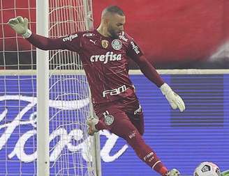 Weverton foi eleito melhor em campo pela Conmebol (Foto: Cesar Greco/Palmeiras)