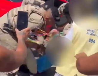 O flanelinha resistiu à abordagem policial