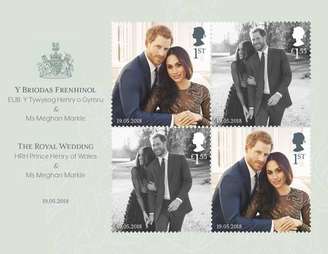 Novos selos são dedicados ao casamento de Harry e Meghan
