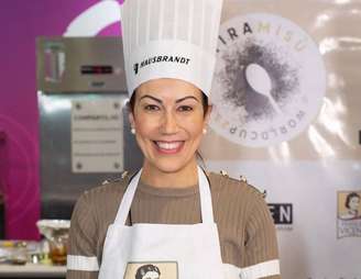 A brasileira Patricia Guerra que venceu a Copa do Mundo de Tiramisù, realizada na Itália.