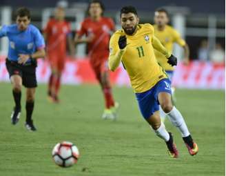 Atualmente na Seleção olímpica, o atacante Gabigol decidirá seu futuro após os Jogos (FOTO: AFP)