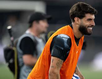 Yuri Alberto, do Corinthians, no aquecimento