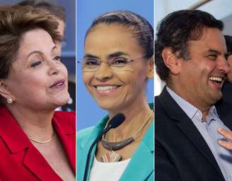 <p>Dilma Rousseff (PT), Marina Silva (PSB) e Aécio Neves (PSDB) fizeram 24 viagens na região nesta semana</p>