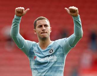 Hazard em jogo do Chelsea contra o Southampton 
 7/10/2018                 Action Images via Reuters/John Sibley