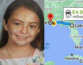 Menina de 12 anos | percurso feito de carro