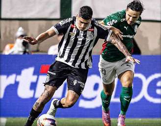 Partida entre Palmeiras e Santos ficou marcado pelas fortes disputas e o alto número de faltas –