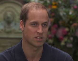 <p>William durante a entrevista com a rede americana no Palácio de Kensington</p>