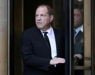 Harvey Weinstein deixando a Suprema Corte de Nova York