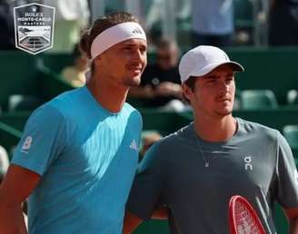 Alexander Zverev e João Fonseca se enfrentaram pelas quartas de final do Masters de Monte Carlo.