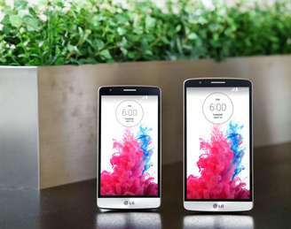 <p>LG G3 Beat à esquerda, ao lado do LG G3</p>