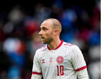 Eriksen em ação pela seleção da Dinamarca