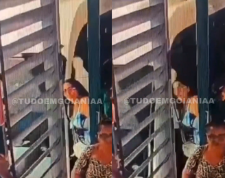 Mulher é atingida pelo retrovisor de ônibus em Goiânia