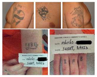 Fotos da polícia de Nova York mostram as tatuagens de dois presos que fugiram de uma prisão localizada no norte do estado norte-americano