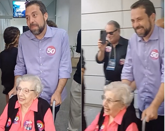 Boulos acompanhou a avó de 100 anos para votar