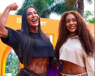 Gracyanne Barbosa ao lado da irmã e dupla no BBB25, Giovanna Jacobina