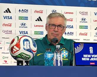 Carlo Ancelotti, técnico da Seleção, concede entrevista coletiva neste sábado