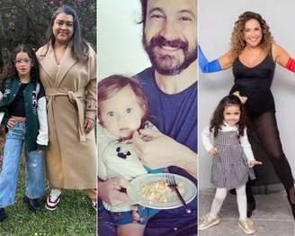 Preta Gil, Caco Ciocler e Daniela Mercury com as netas