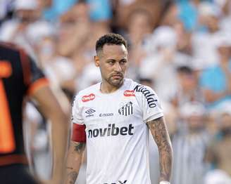 Neymar, no clássico entre Santos e Corinthians 