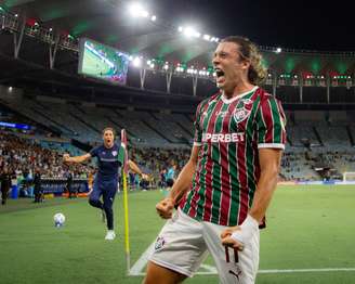 Agustín Canobbio em partida entre Fluminense e Deportivo La Guaira pela 6ª rodada da fase de grupos da Conmebol Libertadores 2026