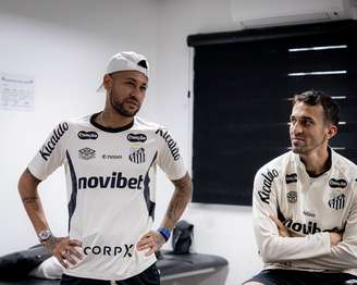 Neymar Jr no CT Rei Pelé, em Santos, no dia 19 de junho, um dia após ser convocado para a Copa do Mundo