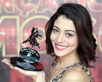 <p>A atriz ganhou o Troféu Casal 20, por sua apresentação de dança de salão</p>