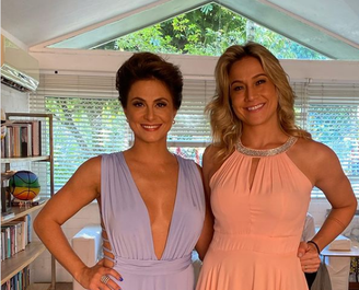 Fernanda Gentil e a esposa Priscila Montandon