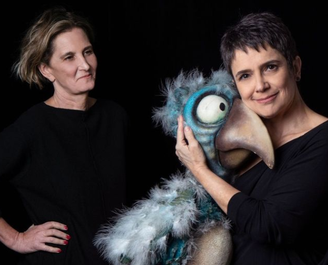 Sandra Annemberg e a diretora Muriel Matalon