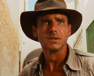 Indiana Jones (Harrison Ford) em "Os Caçadores da Arca Perdida" (1981)