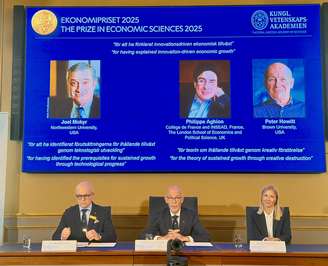 O Prêmio Nobel de Economia de 2025 foi para Joel Mokyr, Philippe Aghion e Peter Howitt