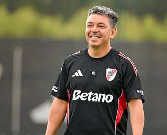 Marcelo Gallardo em treinamento do River Plate