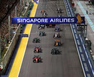 Largada do GP de Singapura de 2023