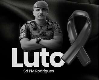 Nas redes sociais, a Polícia Militar lamentou a morte de Matheus Almeida Rodrigues de 28 anos