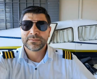 O piloto Jonas Julião estava no comando da aeronave