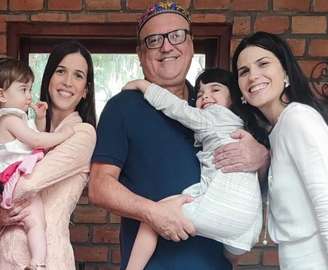 Edson Ramuth, da Emagrecentro, com filhas e netos