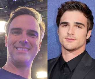 O apresentador do 'BBB 22', Tadeu Schmidt, publicou uma montagem de foto com o ator Jacob Elordi e apontou semelhanças  