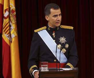 <p>Felipe VI fez um discurso em seu primeiro ato como rei, nesta quinta-feira</p>