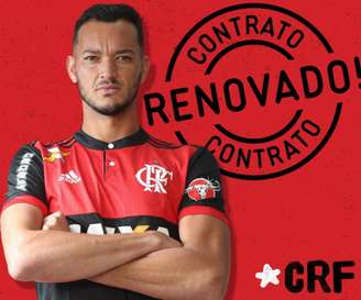 Zagueiro fica no Flamengo até o final de 2019 (Reprodução/Twitter)