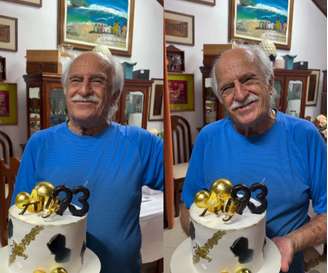 Ary Fontoura celebra os 93 anos de idade.