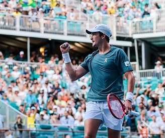João Fonseca no Miami Open 2026, em março.