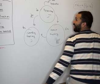 Gil do Vigor durante aula