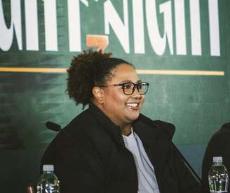 Bia Souza em coletiva do Spaten Fight Night