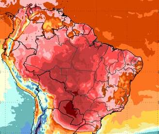 Massa de ar quente e seco deve aumentar temperaturas no país a partir deste fim de semana