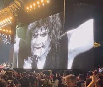Homenagem a Ozzy Osbourne no festival Monsters Of Rock no Allianz Parque, em São Paulo, em 4 de abril de 2026.
