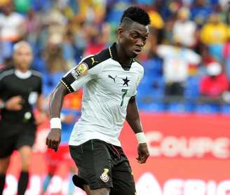 Christian Atsu em atividade pela seleção ganesa (Foto: Reprodução/Instagram)