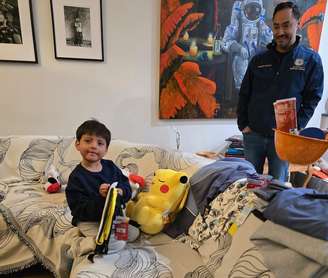 Garoto de 5 anos volta para casa