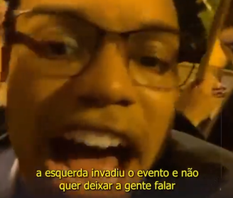 Fernando Holiday foi recebido com protestos em universidade paulista 