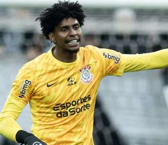 Hugo Souza durante o jogo entre Corinthians e Flamengo na Neo Química Arena (Foto: Agência Corinthians)