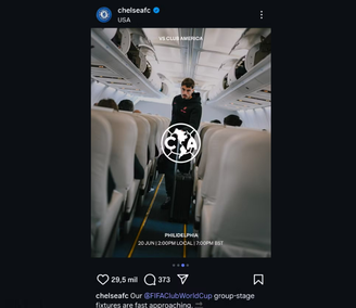 Chelsea confundiu símbolo do Flamengo com o do América-MEX