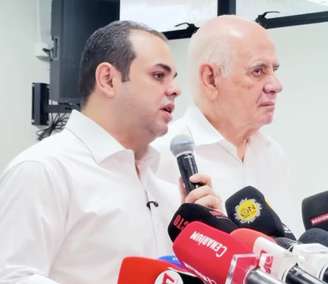 Roberto Cidade (à esquerda) e Serafim Corrêa (à direita), eleitos governador e vice do Amazonas para mandato-tampão